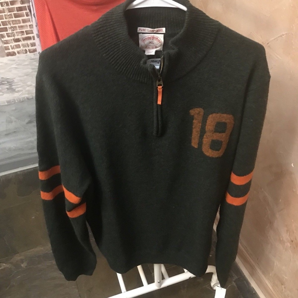 Brooks Brothers 1/4 Zip Rugby Sweater